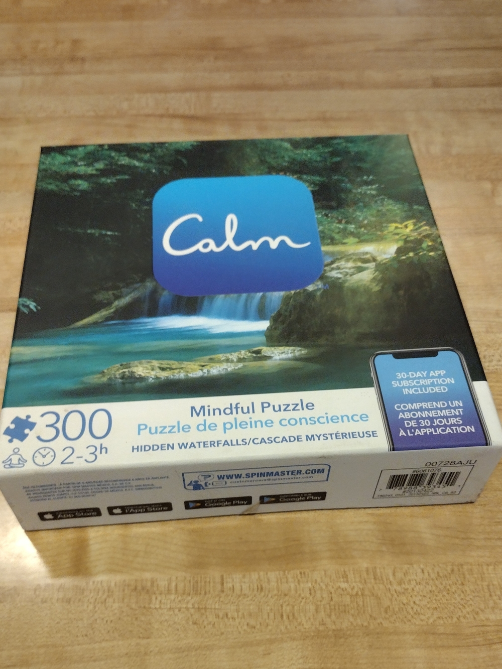 Calm Mindful Puzzle - Hidden Waterfalls Jigsaw (300 pcs) Brand New Sealed Box